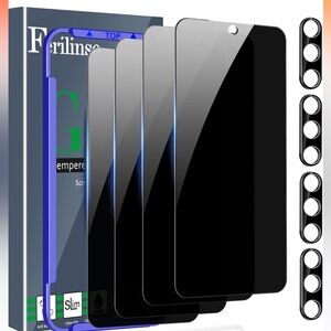 Ferilinso 4 Pack Privacy Screen Protector for Samsung Galaxy S24 Plus